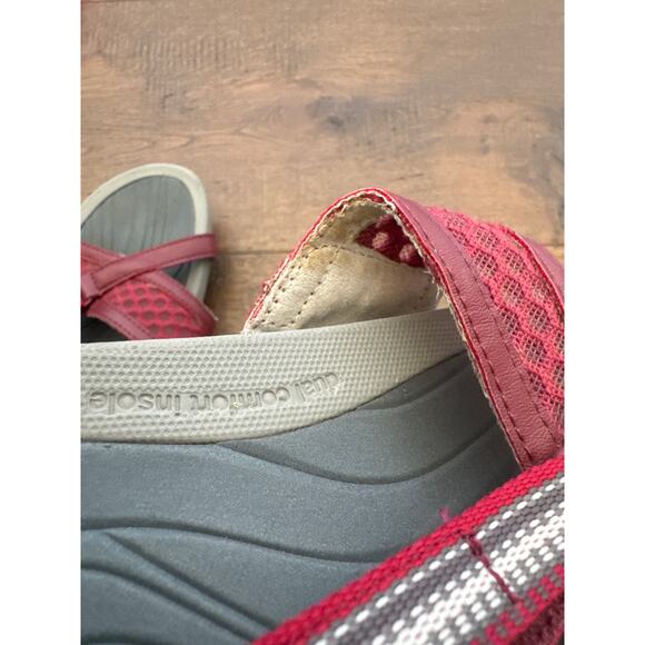 JBU by Jambu Trapper Sport Sandal Red Strappy Outdoor Walking Women's Size 8 - Picture 8 of 8